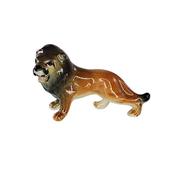 Bug House Bone China Japan Lion Miniature Figurine Tiny - Picture 1 of 8